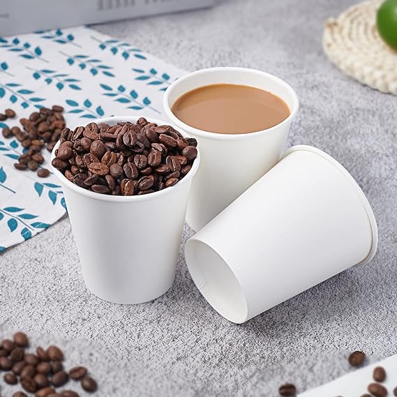 1000 Count 10 oz Disposable White Paper Cups