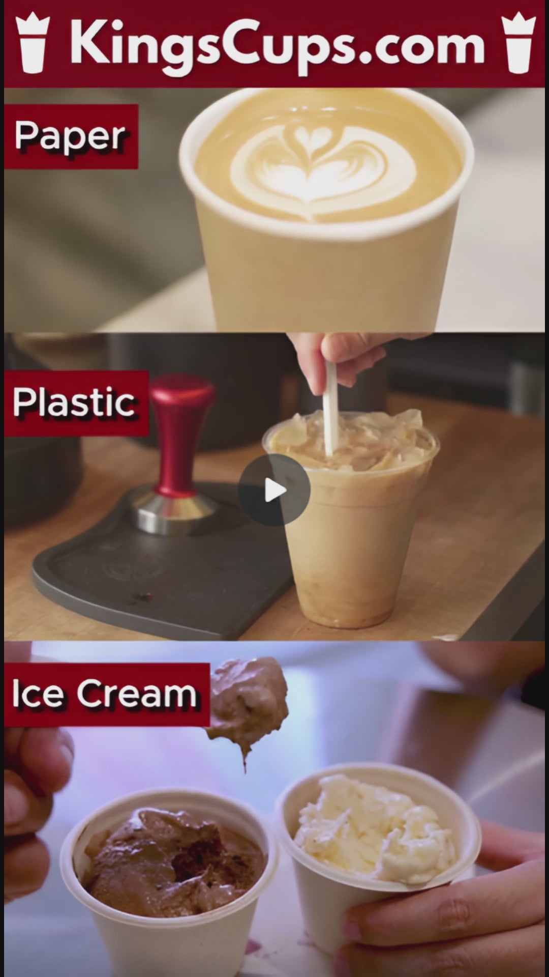 Load video: Kings Cups: The Royal Standard in Drinkware &amp; Food Packaging